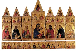Decorative Objects Prints: Martini Simone, Polyptych of St Catherine