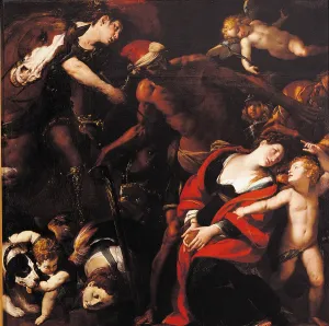 Martyr Prints: Martyrdom of Sts Seconda and Rufina (painting by three hands)