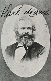 Karl 1818 1883 Prints: MARX, Karl (1818-1883). Signed portrait of Karl Marx