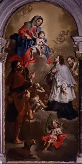 Putto Prints: Mary with Baby Jesus, Sain John of Nepomuk and other Saints