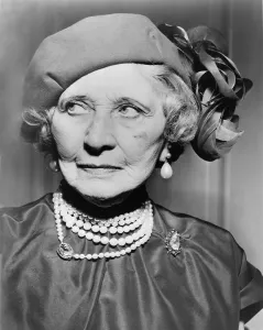 Wrinkles Prints: Mary Garden (1874-1967), at the age of 80 in 1954