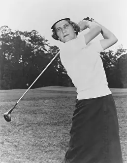 Golf Club Prints: Mary Lena Faulk was an American professional golfer
