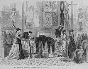 Images Dated 12th August 2009: Mary Lincoln put her wardrobe on exhibition for sale in New York in October 1867