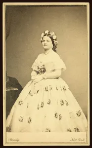 Mathew Prints: Mary Todd Lincoln (1818-1882), in her year as First Lady