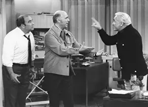 Knight Prints: THE MARY TYLER MOORE SHOW, from left: Ed Asner, Gavin MacLeod, Ted Knight, 1970-1977