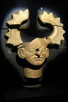 Moches Prints: Mask (3rd c. AD). Moche or Mochica Art