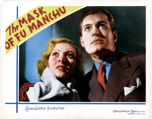 Karen Prints: THE MASK OF FU MANCHU, from left, Karen Morley, Charles Starrett, 1932