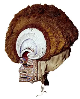 20th C Prints: Mask of the Malanggan ceremony
