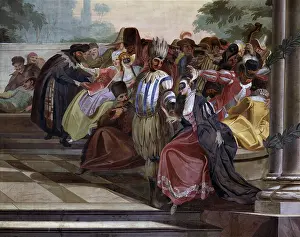 Garden Prints: Masked Party, by Carl Henrici, 1776