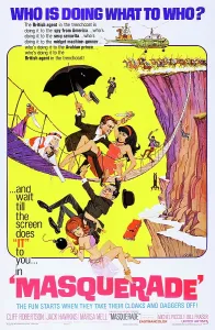 Marisa Prints: MASQUERADE, US poster, center from left: Cliff Robertson