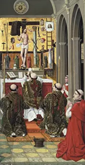 Rite Prints: Mass of Saint Gregory. 15th c. Attributed to Juan de Nalda