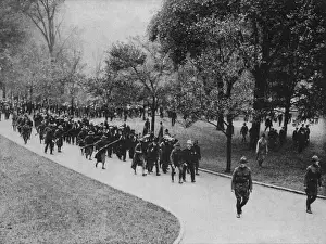 Calvin Prints: Massachusetts State Guard detaining suspects during the Boston Police Strike of Sept-Oct