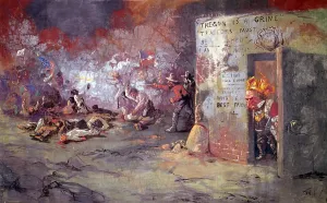 Nast Prints: The massacre at New Orleans, showing President Andrew Johnson at a race riot that occurred in New Orleans