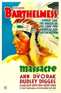 Native American Prints: MASSACRE, Richard Barthelmess, 1934