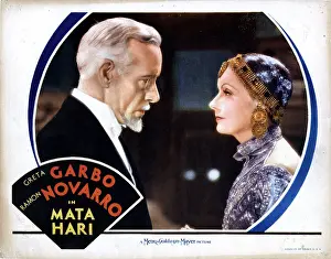 Costume Prints: MATA HARI, from left, Lewis Stone, Greta Garbo, 1931