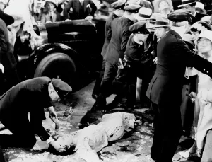 Police Prints: THREE ON A MATCH, Ann Dvorak (on ground), 1932