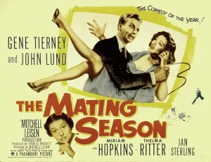 Tierney Prints: THE MATING SEASON, John Lund, Gene Tierney, Thelma Ritter, 1951