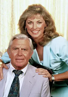 Television Prints: MATLOCK, from left, Andy Griffith, Brynn Thayer, 1986-95