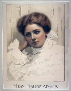 Maude Prints: Maude Adams (1872-1953), American actress. Lithograph from photo by Ami Dupont, 1895