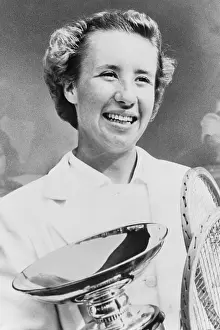 Tennis Prints: Maureen Connolly, after winning U