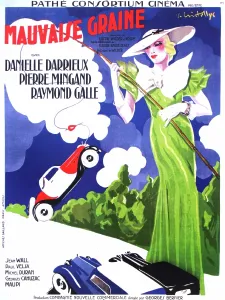 Lmpy Prints: MAUVAISE GRAINE, (aka BAD SEED, aka BAD BLOOD), French poster art, Danielle Darrieux, 1934