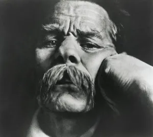 Playwright Prints: Maxim Gorky, close up of Russian Social Realist author