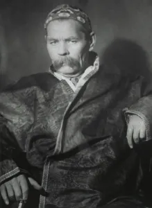 Playwright Prints: Maxim Gorky, Russian Social Realist author at a desk