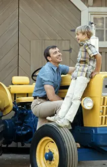 Spin Off Prints: MAYBERRY R.F.D. from left, Ken Berry, Buddy Foster, 1968-71 (1968 photo)
