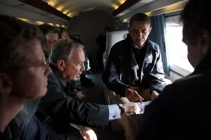 Storm Prints: Mayor Michael Bloomberg and President Obama tour of Hurricane Sandy storm damage in NYC
