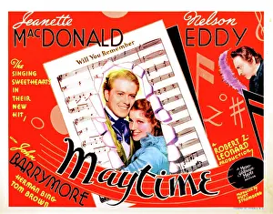Sheet Music Prints: MAYTIME, Nelson Eddy, Jeanette MacDonald, John Barrymore, 1937