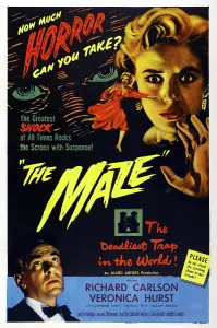 Images Dated 2nd May 2014: THE MAZE, US poster art, bottom left: Richard Carlson; top right: Veronica Hurst, 1953