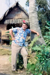 Tropical Print Prints: MCHALE'S NAVY, Ernest Borgnine, on set, (Season 1, 1962), 1962-1966