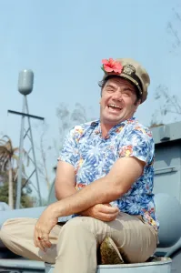 Laughing Prints: MCHALE'S NAVY, Ernest Borgnine, on set, (Season 1, 1962), 1962-1966