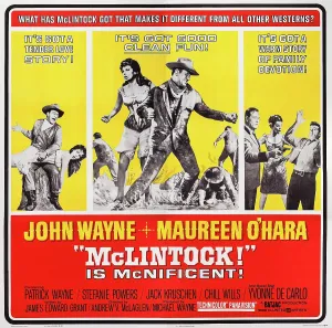 Stefanie Prints: MCLINTOCK!, US poster art, left and center insets: John Wayne