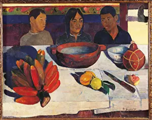 Bowl Prints: The Meal, Bananas, by Paul Gauguin