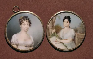 Corset Prints: Medals with the portraits of Lucien Bonaparte's wifes