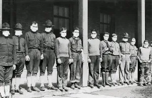 Contagious Prints: Medical men wore masks to avoid the flu at U