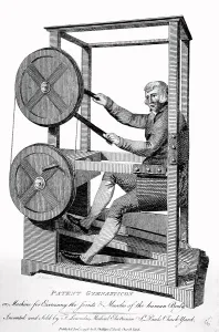 Patients Prints: Medical Patient Gymnasticon, a machine for exercising the joints and muscles of the human body