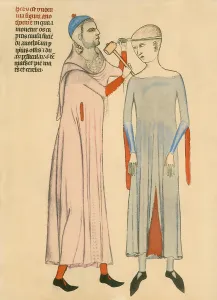 Hammer Prints: Medieval doctor cutting open a patient's skull with a hammer and blade