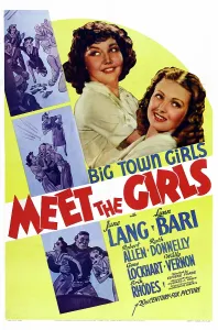 1938 Movies Prints: MEET THE GIRLS, US poster art, from left: Lynn Bari