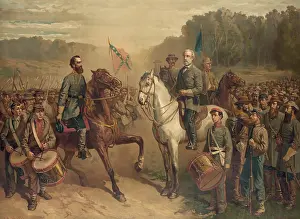 Robert E Prints: The last meeting between Gen. Robert E