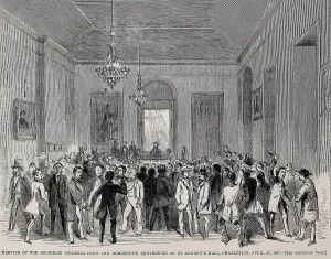Wood Engraving Prints: Meeting of southern secessionists after bolting from the 1860 Democratic convention. At St