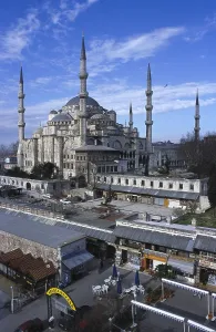 Ottomans Prints: Mehmed Aga (1553-1625). Sultan Ahmed Mosque or Blue Mosque