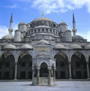 Ottomans Prints: Mehmed Aga (1553-1625). Sultan Ahmed Mosque or Blue Mosque
