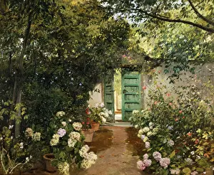 MEIFREN I ROIG, Eliseu (1859-1940). Garden. Impressionism. Oil on canvas. - Iberfoto/Everett Collection (133272)**US SALES ONLY**
