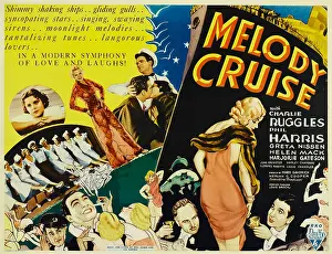 Harris Prints: MELODY CRUISE, right: Charles Ruggles, Helen Mack, Phil Harris, 1933