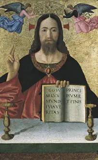Melozzo da Forli (1438-1494). The Blessing Christ. 15h c. Renaissance art. Quattrocento. Oil on wood. ITALY. Turin. Galleria Sabauda (Sabauda Gallery)