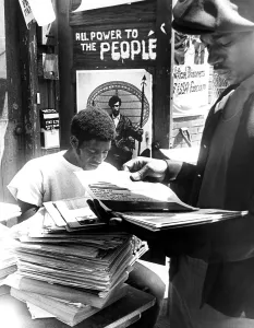 Black Panthers Prints: Two members of the Black Panther Party (Cleve Simpson)