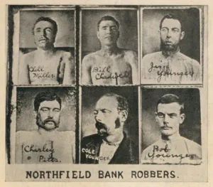 Murderers Prints: Six members of the James-Younger Gang members killed or captured in the disastrous Northfield