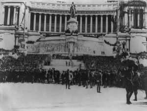 Benito Prints: Members of Mussolini's Fascist Party marched on Rome, Oct. 28, 1922